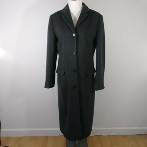 Ralph Lauren Black Label Gray Cashmere Blend Coat